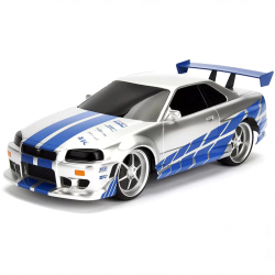 1:16 Fast & Furious Kumandalı Brian's Nissan Skyline GT-R Turbo Araba
