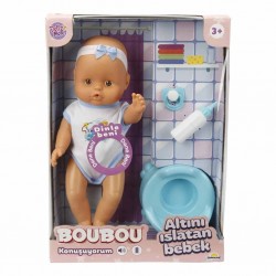 2030121 Boubou Altını Islatan ve Konuşan Bebek Seti 30 cm