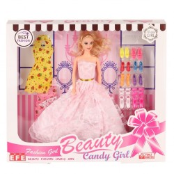 207 Ayakkabı Setli Candy Girl Bebek -Toys