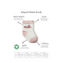 3'Lü Penye Boy And Girl Soket Çorap BS10114 Pembe
