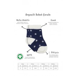 3'Lü Penye Cute Stars Soket Çorap BS10115 Lacivert
