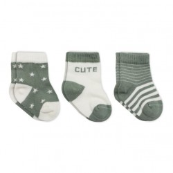 3'Lü Penye Cute Stars Soket Çorap BS10115 Nil