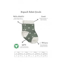 3'Lü Penye Cute Stars Soket Çorap BS10115 Nil