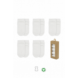 5'li Penye Soket Kutulu Basic Çorap 10131 Ekru
