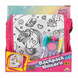 Boyanabilir Desenli Unicorn Sırt Çantası