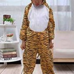 Çocuk Kaplan Kostumu - Aslan Kostümü 4-5 Yaş 100 cm