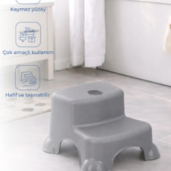 Çok Amaçlı Katlı Basamak 516 (Yeni) Soft Gri