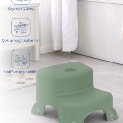 Çok Amaçlı Katlı Basamak 516 (Yeni) Soft Yeşil