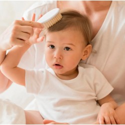  Doğal Kıl Fırça Tarak Seti 519 Gri