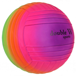 Double W Sports Gökkuşağı Tırtıklı PVC Top 23cm