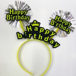 Happy Birthday Neon Renk Doğum Günü Tacı 12 Adet