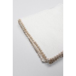 Organik 28x28 6'Lı Havlu Mendil 90105 Ekru