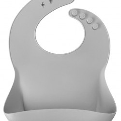 Basics Silikon Mama Önlüğü Powder Grey