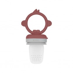 Silikon Püre Meyve Sebze Emziği Velvet Rose / Powder Grey