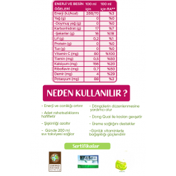 Destekleyici Vitamin Takviyeli Bitki Çayı 200ml