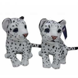 PL50135 25 CM OTURAN KÜÇÜK BEYAZ LEOPAR