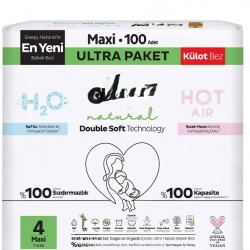 Natural Double Soft Külot Bez Ultra Paket 4 Beden 100 Adet