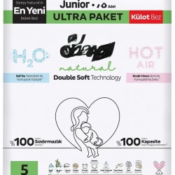 Natural Double Soft Külot Bez Ultra Paket 5 Beden 78 Adet