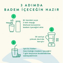 Organik Badem Sütü Konsantresi 240 Gr