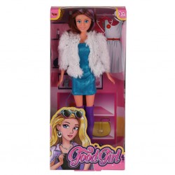 WG-66770 Parlak Elbiseli Ceketli Bebek 29 cm -Vardem